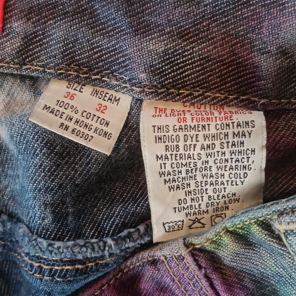 Vintage Unionbay carpenter jeans tie dye - Picture 8 of 8